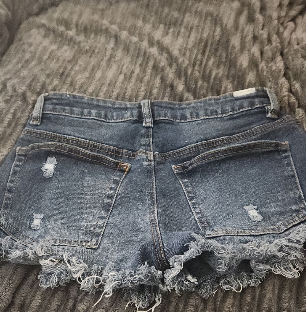 Free People Blue Denim Shorts - Picture 8 of 10